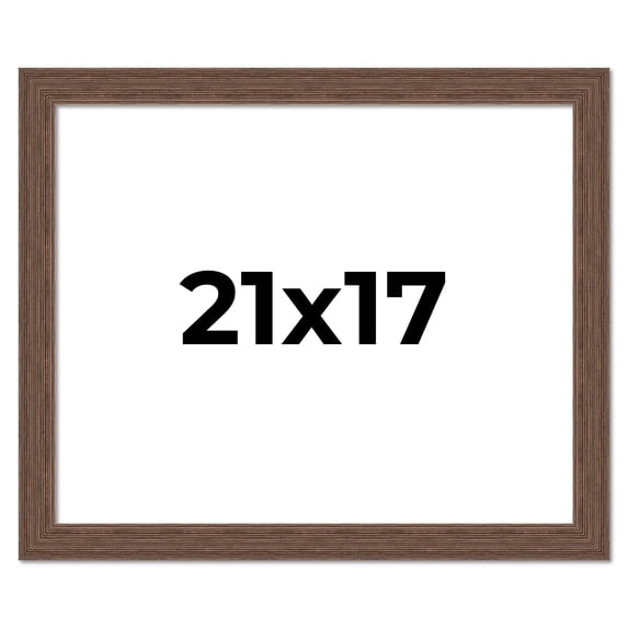 21x17 Frame Brown Farmhouse Solid Wood Picture Frame Width 1.5 Inches | Interior Frame Depth 0.5