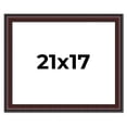 thumbnail image 1 of 21x17 Frame Brown Round Mahogany Solid Wood Picture Frame | 1.625 Inch Moulding Width | with UV, 1 of 8