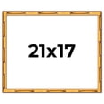 thumbnail image 1 of 21x17 Frame Gold Bamboo Solid Wood Picture Frame | 1 Inch Moulding Width | Interior Frame Depth, 1 of 8