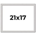 thumbnail image 1 of 21x17 Frame Silver Inner Slope Bevel Picture Frame | 1 Inch Moulding Width | 0.75 Inch Rabbet Depth, 1 of 8