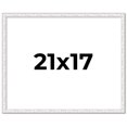 thumbnail image 1 of 21x17 Frame White Real Wood Picture Frame Width 0.75 inches | Interior Frame Depth 0.5 inches |, 1 of 8
