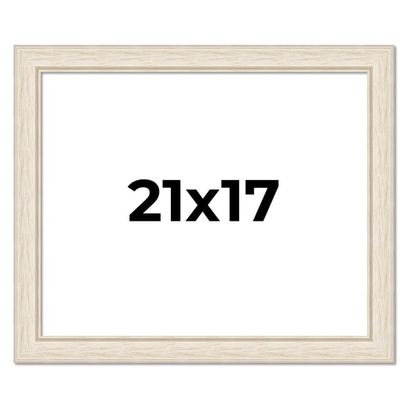 21x17 Frame White Real Wood Picture Frame Width 1.75 inches | Interior Frame Depth 0.5 inches |