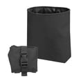 thumbnail image 1 of 21x17x8cm Dump Pouch Folding Dump Waist Accessories Bag for Hiker Black, 1 of 6