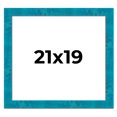 thumbnail image 1 of 21x19 Frame Blue Teal Burl Wood Picture Frame | 1.75 Inch Moulding Width | Interior Frame Depth 0.5, 1 of 8
