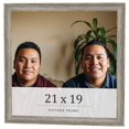 thumbnail image 1 of 21x19 Frame Grey Solid Wood Picture Frame Width 1 Inches | Interior Frame Depth 0.5 Inches |, 1 of 8