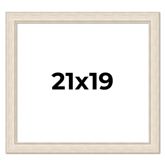 21x19 Frame White Real Wood Picture Frame Width 1.75 inches | Interior Frame Depth 0.5 inches |