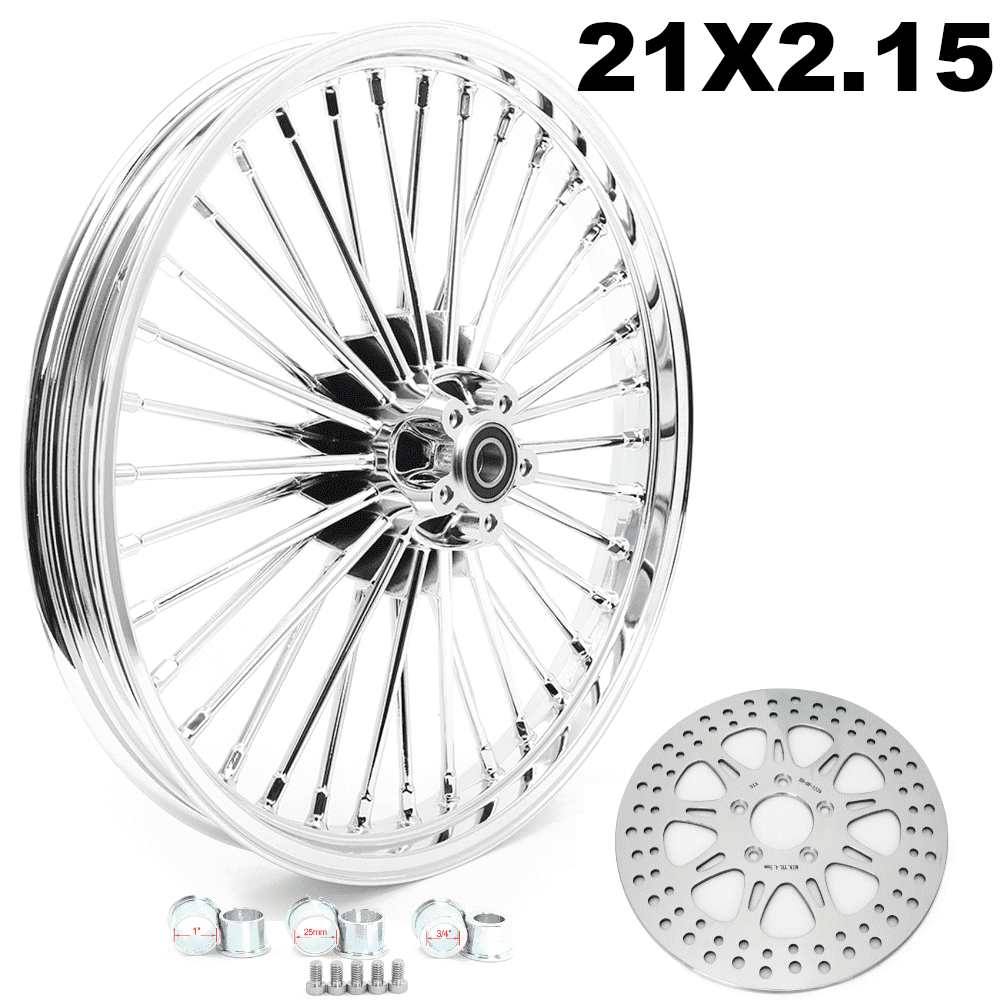 Fat Box Rim 21x2.15 Fat Spoke Front Wheel Rim Rotor For Harley Davidson Heritage ...