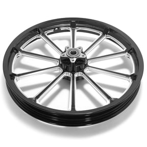 21x2.15 Front Wheel Rim for Harley Dyna Super Wide Glide FXDWG Street Bob FXDB Low Rider FXDL Fat Bob FXDF 2008-2017 2009 2010 2011 2012 2013 2014 2015 2016 17 Black