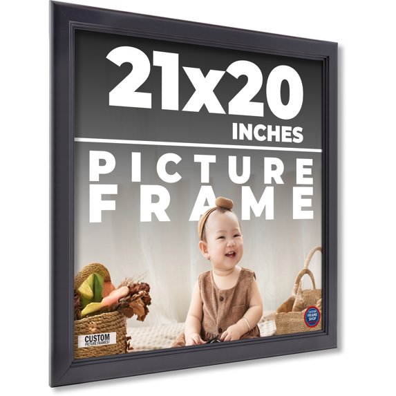 21x20 Frame Black Passaggi Solid Wood Picture Frame Width 1.5 Inches | Interior Depth 0.5 Inches |
