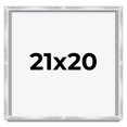 thumbnail image 1 of 21x20 Frame Silver Whitewashed Wood Grain Solid Wood Shadow Box | 0.75 Inch Moulding Width | 0.75, 1 of 8