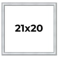 thumbnail image 1 of 21x20 Frame Sterling Silver Solid Wood Picture Frame | 1.25 Inch Moulding Width | 0.75 Inch, 1 of 8