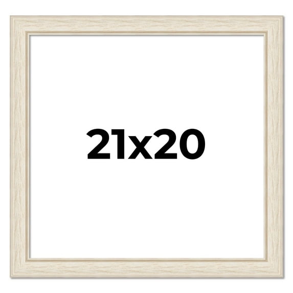 21x20 Frame White Real Wood Picture Frame Width 1.75 inches | Interior Frame Depth 0.5 inches |