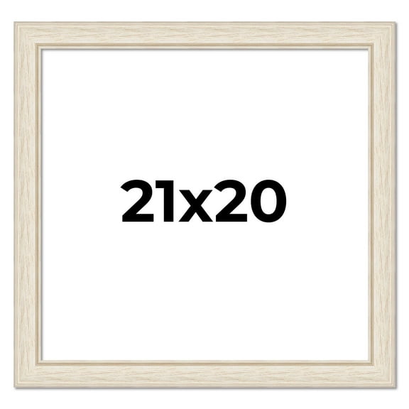 21x20 Frame White Real Wood Picture Frame Width 1.75 inches | Interior Frame Depth 0.5 inches |