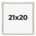 thumbnail image 1 of 21x20 Shadow Box Cream of Wheat White Washed Display Frame | 0.875 Inches Deep Solid Wood Shadowbox, 1 of 8