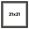 thumbnail image 1 of 21x21 Frame Black Real Wood Picture Frame Width 2.25 Inches | Interior Frame Depth 0.5 Inches |, 1 of 8