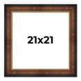 thumbnail image 1 of 21x21 Frame Brown Walnut Gold Ornate Trim Solid Wood Plein Air Picture Frame | 3 Inch Moulding, 1 of 8