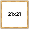 thumbnail image 1 of 21x21 Frame Gold Bamboo Solid Wood Picture Frame | 1 Inch Moulding Width | Interior Frame Depth, 1 of 8