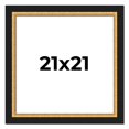 thumbnail image 1 of 21x21 Frame Gold Real Wood Picture Frame Width 2.25 Inches | Interior Frame Depth 0.5 Inches |, 1 of 8