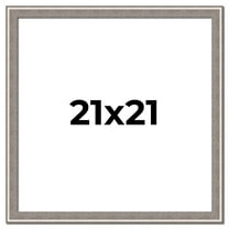 21x21 Frame Grey Real Wood Picture Frame Width 1.25 inches | Interior Frame Depth 0.5 inches | Hans