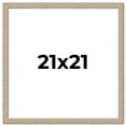 thumbnail image 1 of 21x21 Frame Grey Solid Wood Picture Frame Width 1 Inches | Interior Frame Depth 0.5 Inches |, 1 of 8