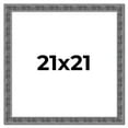 thumbnail image 1 of 21x21 Frame Silver Black Rustic Sonoma Solid Wood Picture Frame | 1.5 Inch Moulding Width |, 1 of 8