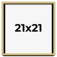 thumbnail image 1 of 21x21 Shadow Box Frame Gold | 1.375 Inches Deep Real Wood Contemporary Shadowbox Display Frame | UV, 1 of 7