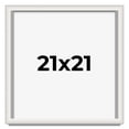 thumbnail image 1 of 21x21 Shadow Box Silver Brushed Striped Display Frame | 1.625 Inches Deep | 1 Inch Moulding Width |, 1 of 8