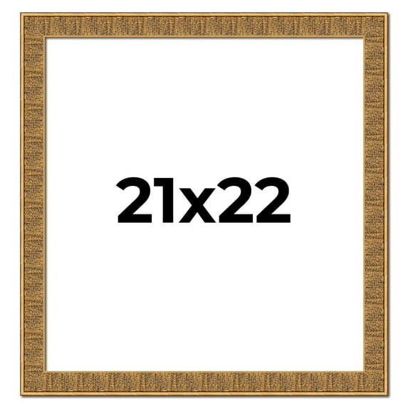 21x22 Frame Black and Gold Distressed Solid Wood Sonoma Picture Frame | 1.625 Inch Moulding Width |