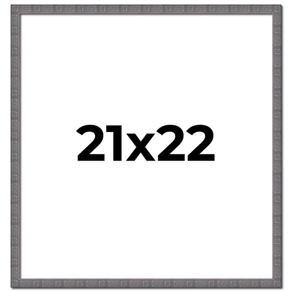 21x22 Frame Blue Kingsley Pewter Solid Wood Picture Frame Width 0.75 Inches |Interior Depth 0.5