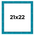 thumbnail image 1 of 21x22 Frame Blue Teal Burl Wood Picture Frame | 1.75 Inch Moulding Width | Interior Frame Depth 0.5, 1 of 8