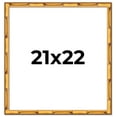 thumbnail image 1 of 21x22 Frame Gold Bamboo Solid Wood Picture Frame | 1 Inch Moulding Width | Interior Frame Depth, 1 of 8