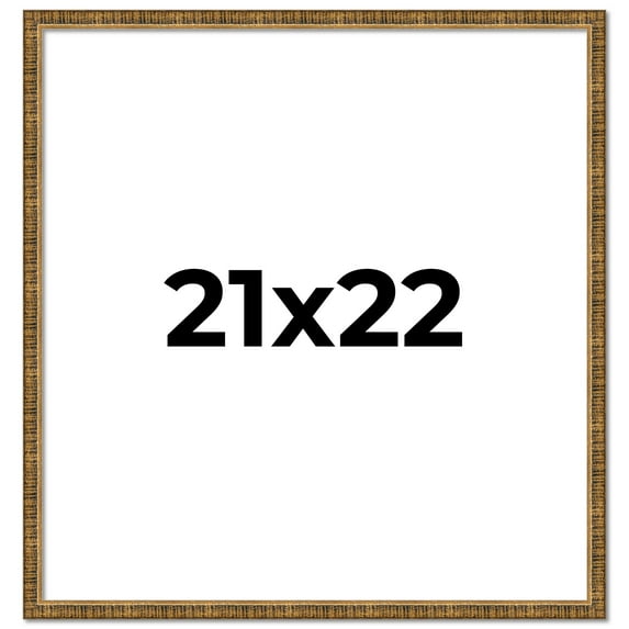 21x22 Frame Gold Picture Frame - Complete Modern Photo Frame Includes UV Acrylic Shatter Guard
