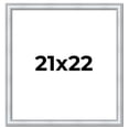 thumbnail image 1 of 21x22 Frame Sterling Silver Solid Wood Picture Frame | 1.25 Inch Moulding Width | 0.75 Inch, 1 of 8