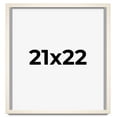 thumbnail image 1 of 21x22 Frame White Wash Solid Wood Picture Frame | 0.75 Inch Moulding Width | Includes UV Acrylic, 1 of 8