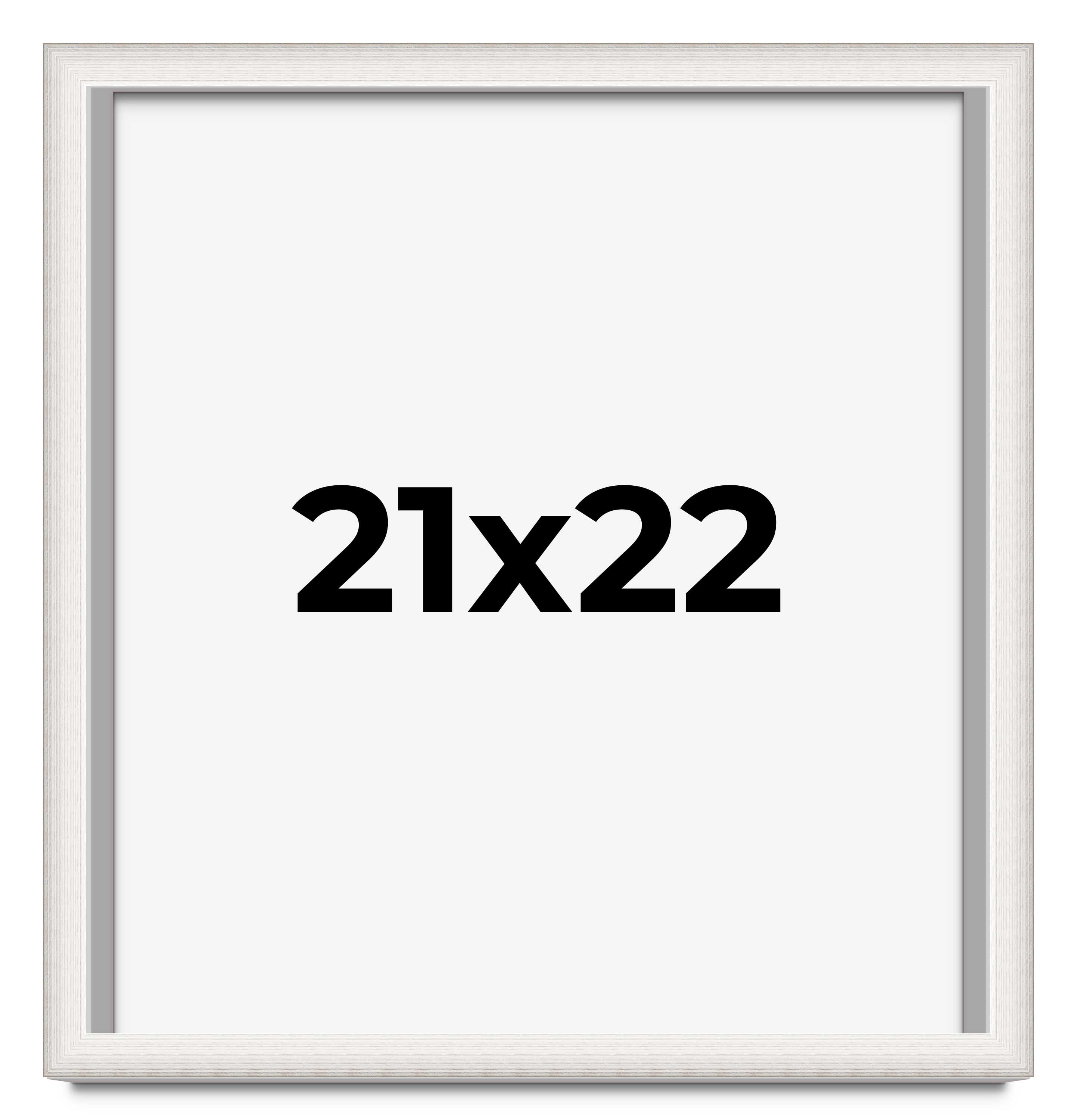 21x22 Shadow Box Silver Brushed Striped Display Frame | 1.625 Inches ...