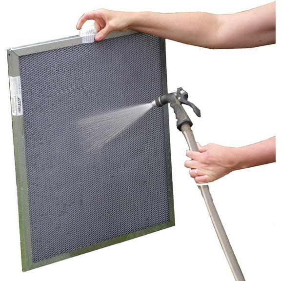 21x22x1 Electrostatic Washable Permanent A/C Furnace Air Filter - Reusable - Silver Frame