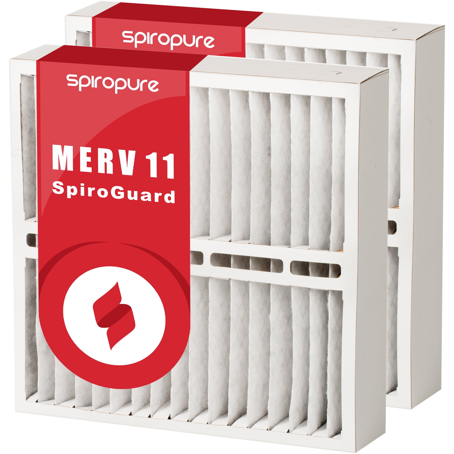 23.5x21x5 White Pleated Furnace Filters (2 Pack)
