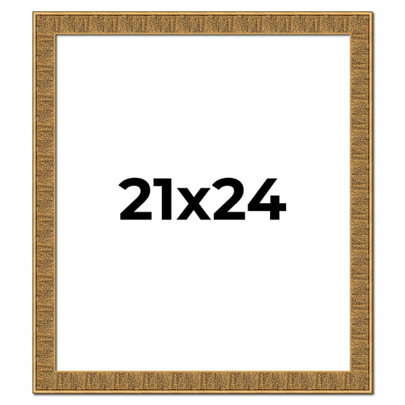 21x24 Frame Black and Gold Distressed Solid Wood Sonoma Picture Frame | 1.625 Inch Moulding Width |