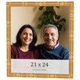 thumbnail image 1 of 21x24 Frame Gold Bamboo Solid Wood Picture Frame | 1 Inch Moulding Width | Interior Frame Depth, 1 of 8