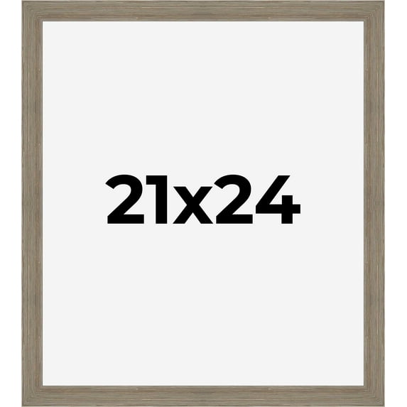21x24 Frame Gray Barnwood Rustic Solid Wood Picture Frame | 1.5 Inch Moulding Width | Includes UV