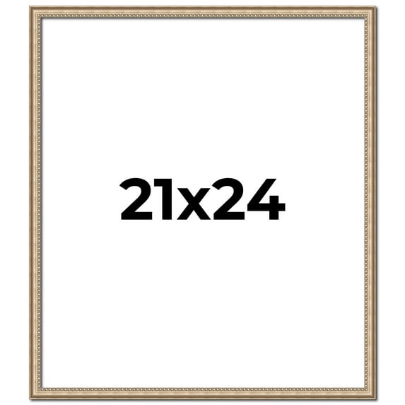 21x24 Frame Silver Real Wood Picture Frame Width 0.75 Inches | Interior Frame Depth 0.5 Inches |