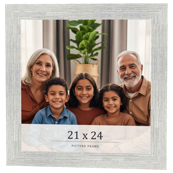 21x24 Frame White Real Wood Picture Frame Width 1.5 inches | Interior Frame Depth 0.5 inches | Barn