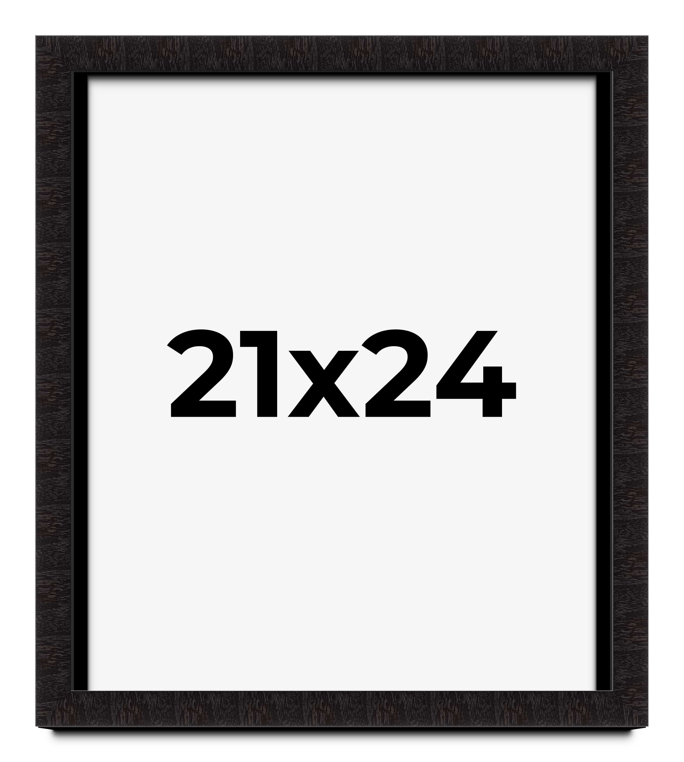 21x24 Shadow Box Black Solid Wood Display Picture Frame | 1 Inch Rabbet ...