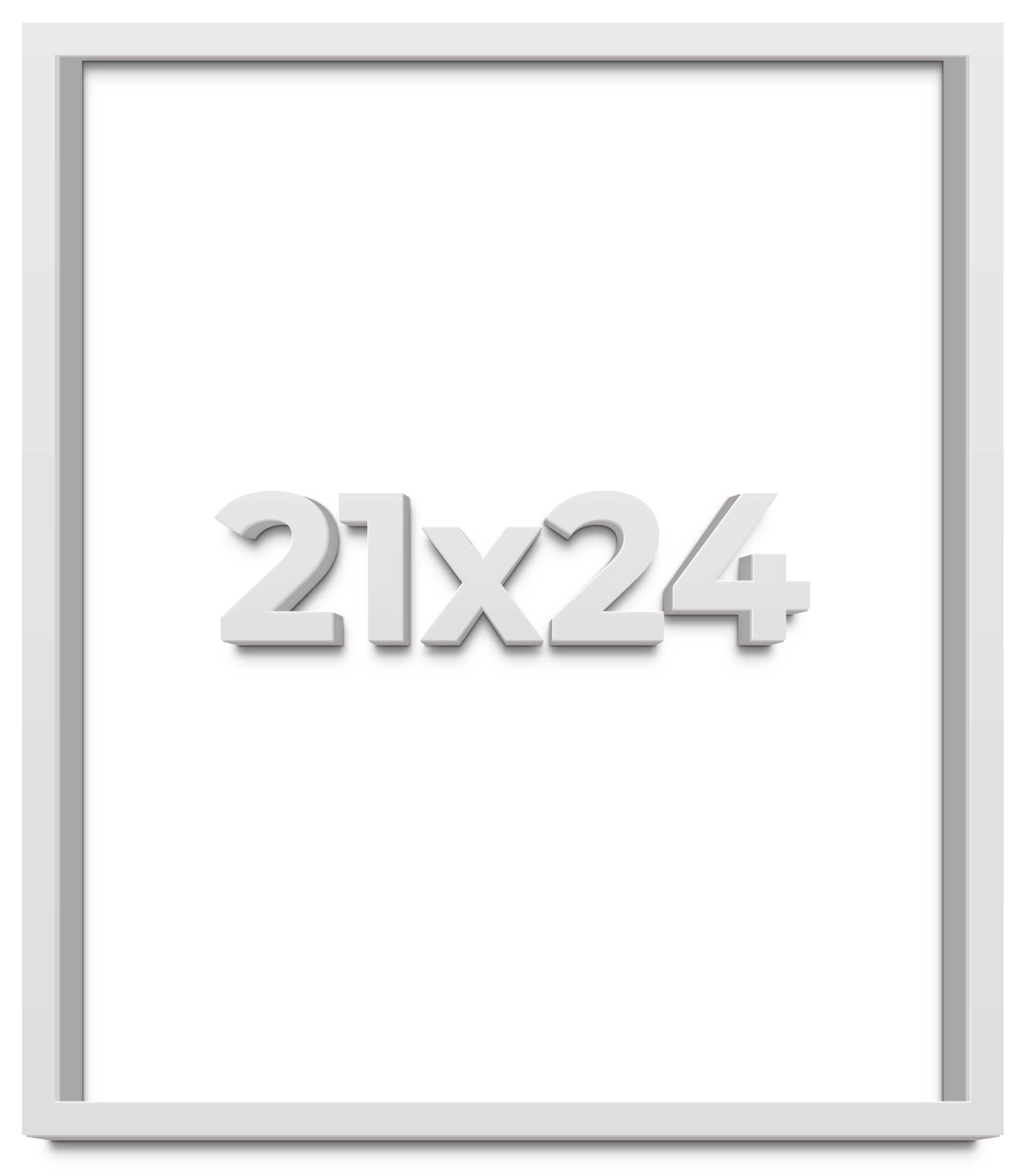 21x24 Shadow Box Frame White | 1 Inches Deep Real Wood Contemporary ...