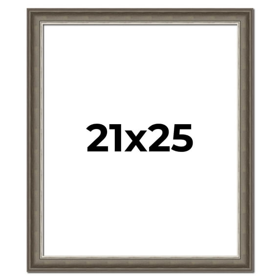 21x25 Frame Brown Solid Wood Picture Frame | 1.75 Inch Moulding Width | Austin Frame Complete with