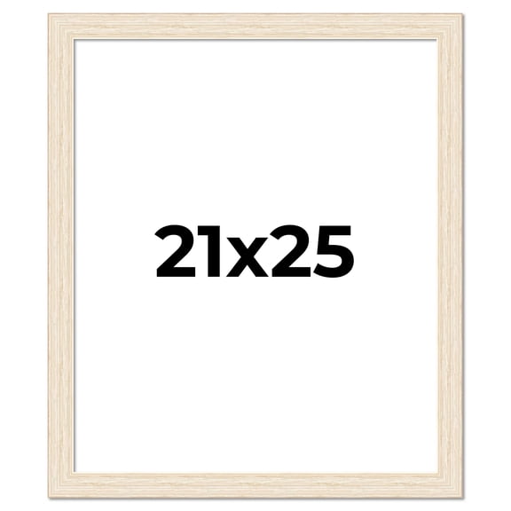 21x25 Frame White Real Wood Picture Frame Width 1.5 inches | Interior Frame Depth 0.5 inches | Barn