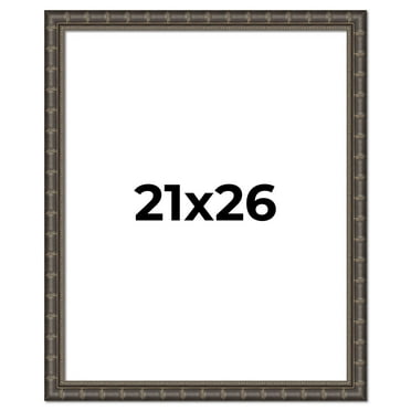 21x26 Frame Black Bamboo Solid Wood Picture Frame Width 1.5 Inches | Interior Frame Depth 0.5