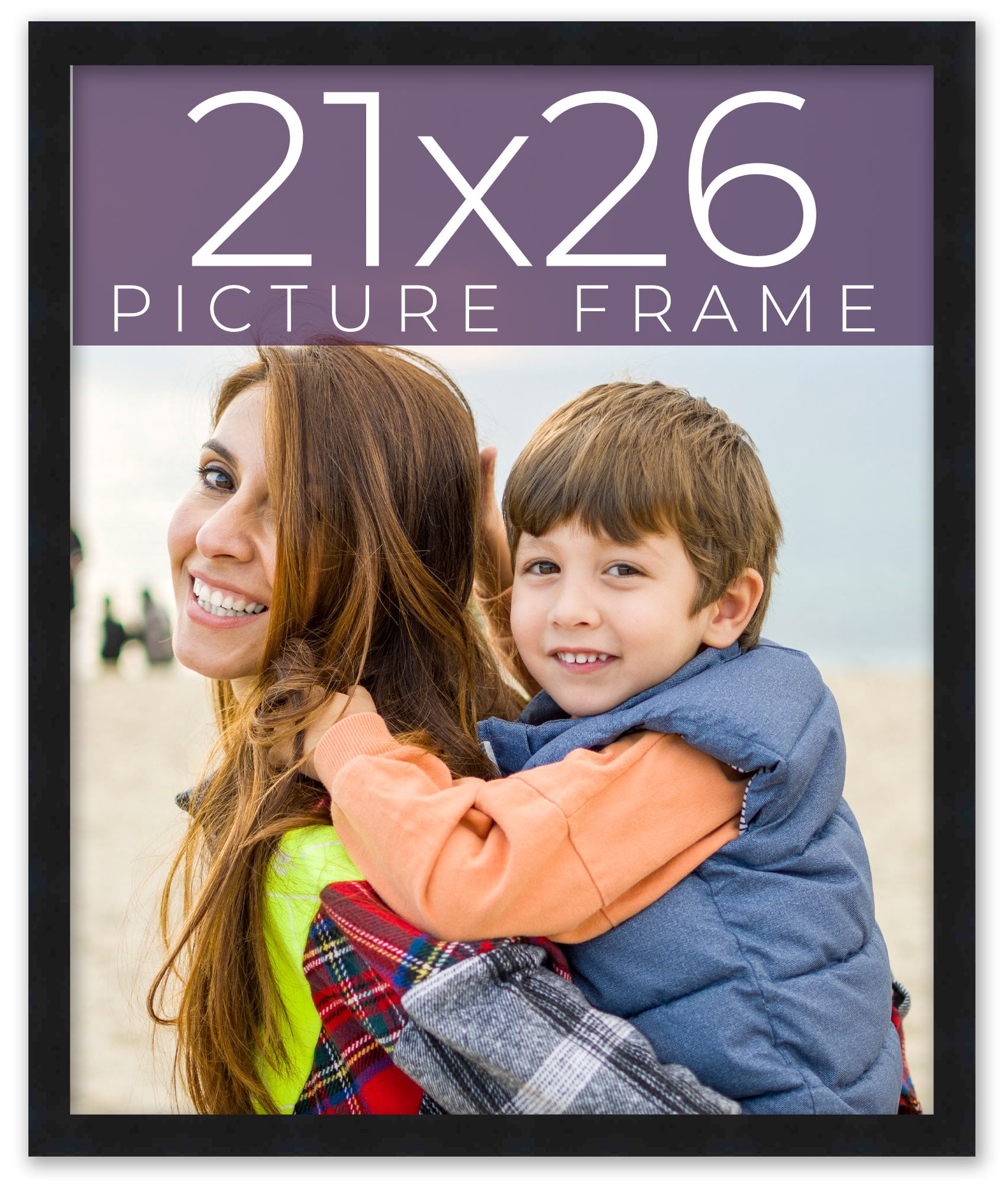 21x26 Frame Black Real Wood Picture Frame Width 0.75 inches | Interior ...