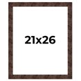 thumbnail image 1 of 21x26 Frame Brown Burl Real Wood Picture Frame Width 1.625 Inches | Interior Frame Depth 0.5 Inches, 1 of 8