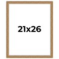 thumbnail image 1 of 21x26 Frame Gold Solid Wood Picture Frame Width 1.25 Inches | Interior Frame Depth 0.375 Inches |, 1 of 8